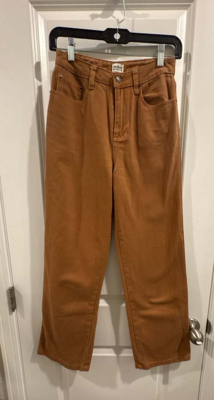 Rhythm Pants Size 2 Rust Brown Cotton Trousers